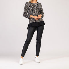 MIRA - TRICOU CU MÂNECĂ LUNGĂ PENTRU DAMĂ, LA MODĂ