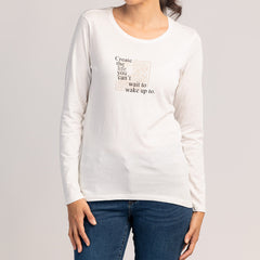 SORA - TRICOU CU MÂNECĂ LUNGĂ, 100% BUMBAC, PENTRU DAMĂ