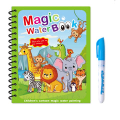 MAGIKO™ - Carte de colorat cu apă, reutilizabilă, fără mizerie, cu creion inclus