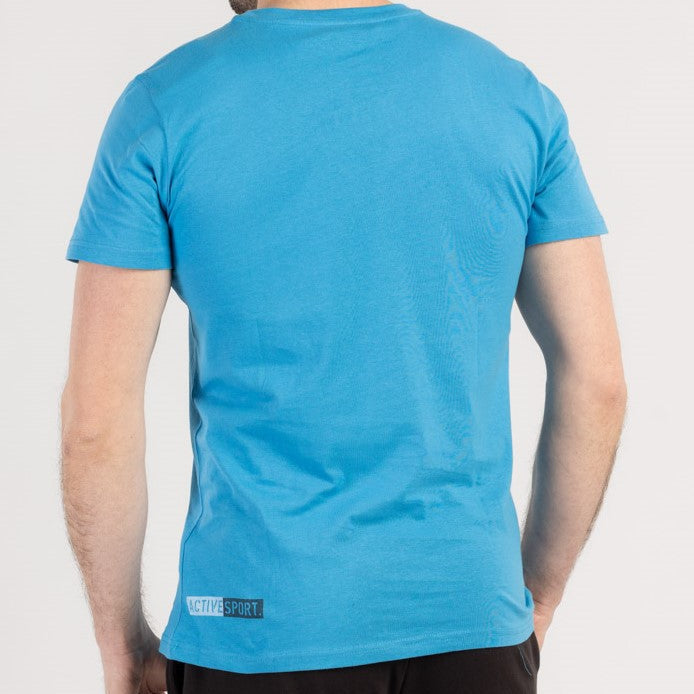 TRICOU BĂRBĂTEȘTI CU MÂNECĂ SCURTĂ DIN BUMBAC - ACTIVIO