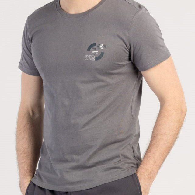 TRICOU BĂRBĂTEȘTI CU MÂNECĂ SCURTĂ DIN BUMBAC - ACTIVIO