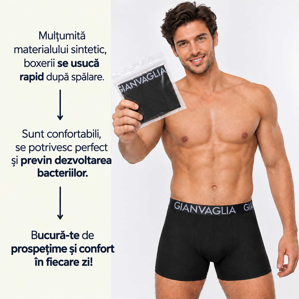 Detaliile boxerilor COTTONCORE