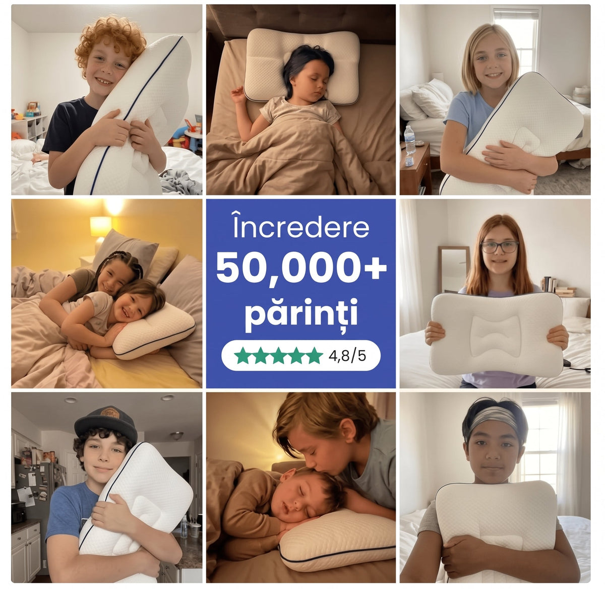 Nuvilo™ – pernă ergonomică pentru copii