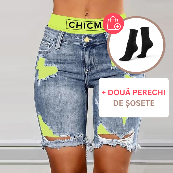 PATCHFUSION - PANTALONI SCURȚI PENTRU FEMEI