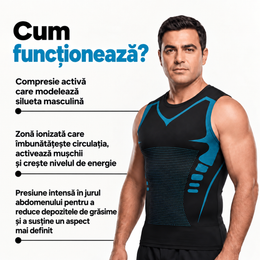 ShapeFlex™ – maiou compresiv pentru modelarea siluetei masculine