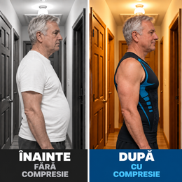ShapeFlex™ – maiou compresiv pentru modelarea siluetei masculine