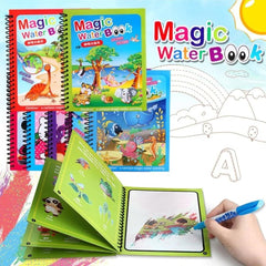 MAGIKO™ - Carte de colorat cu apă, reutilizabilă, fără mizerie, cu creion inclus