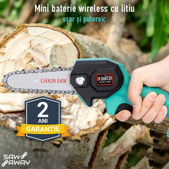 SAWAWAY™ –  FIERĂSTRĂU MANUAL CU ACUMULATOR