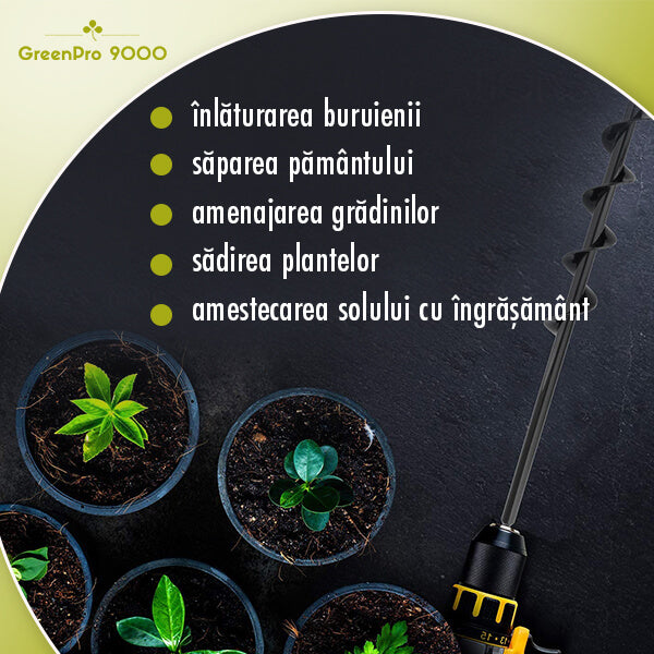 GREENPRO 9000® - BURGHIU PENTRU PRELUCRAREA PĂMÂNTULUI