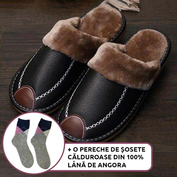SNOOK® – PAPUCI DE CASĂ TERMICI DIN PIELE