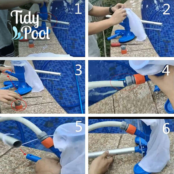 TIDYPOOL™ – ASPIRATOR SUBACVATIC PENTRU CURĂȚAREA PISCINELOR