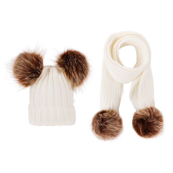 SET EXTREM DE CĂLDUROS - CĂCIULĂ ȘI FULAR CUTEPOMPOM®